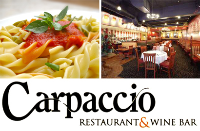 Image of $25 for $50 Worth of Fine Italian Fare at Carpaccio Restaurant & Wine Bar