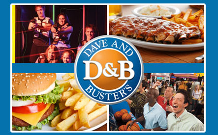 Image of $20 for $40 Worth of Fun at Dave and Buster's - Includes Video Games, Glow-in-the-Dark Mini Putt, Lazer Maze, Lazer Tag and More!