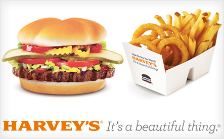 Image of $10 for $20 towards Burgers, Fries and More at Harvey's - 7218 Macleod Trail Location