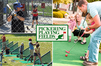 Image of $15 for a Game of Mini Putt, 3 Rounds at the Batting Cages, a Bucket at the Driving Range and Drink at Pickering Playing Fields (a $30 Value)