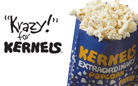 Image of $5 for 2 Large Bags of Original Buttersalt Popcorn at Kernels Popcorn (a $10 Value)