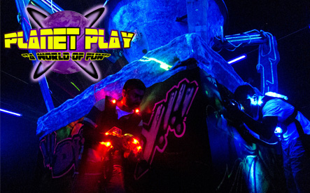 Image of $46 for 12 Games of Laser Tag for 2 to 4 People at Planet Play (a $92 Value)