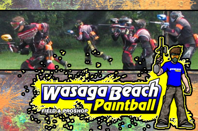 Image of $14 For Admission, Gun, Mask, Jacket, 50 Paintballs, CO2 & All-Day Field Use at Wasaga Beach Paintball Adventure (A $28 Value)