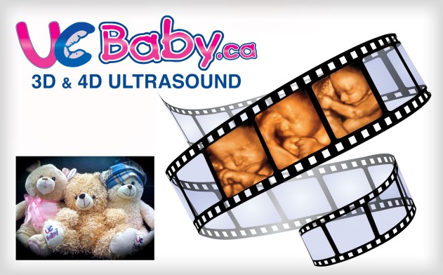 Image of $89 for a 15-Minute 3D/4D Ultrasound Viewing Session or Gender Determination, a 4x6 in. 3D Colour Photo, 1 Heartbeat Session and 1 Heartbeat Bear from UC Baby (a $190 Value)