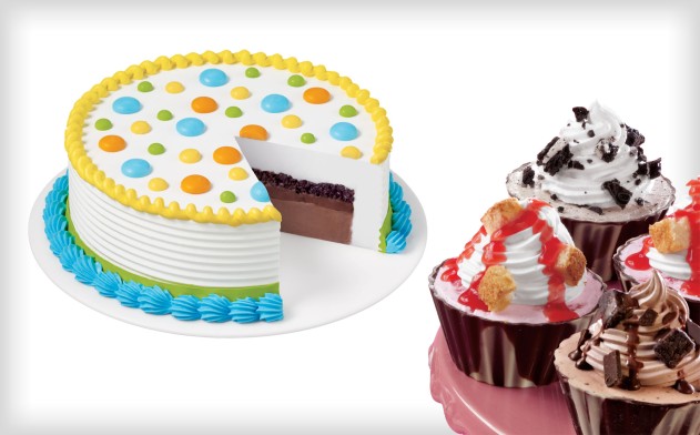 7 for a HalfDozen DQ Blizzard Cupcakes or 15 towards a