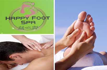 Image of $19 for a 45 Min. Foot Reflexology Treatment, 5 Min. Neck & Shoulder Massage & a Herbal Foot Bath at Happy Foot Spa (a $40 Value)