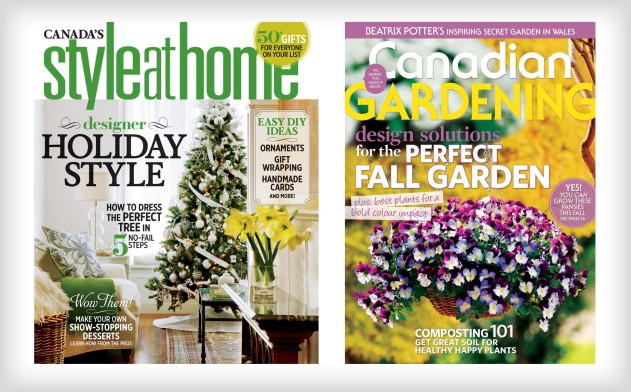Image of 56% off a 1-Year Subscription to Style at Home or Canadian Gardening Magazines from TC Media (2 Options)