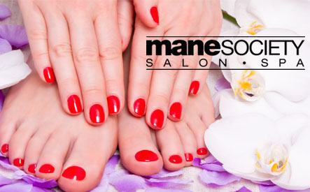 Image of $29 for a Spa Manicure and Spa Pedicure at Mane Society Salon and Spa in Woodbridge (a $70 Value)