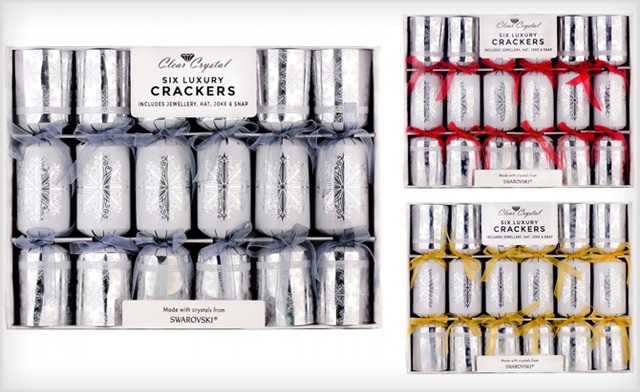 Image of $59 for 6 Luxury Swarovski Holiday Crackers (a $229 Value)