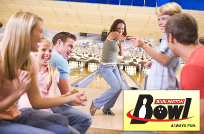 Image of $4 for $10 Worth of Bowling and Shoe Rental at Burlington Bowl - Suitable for Everyone