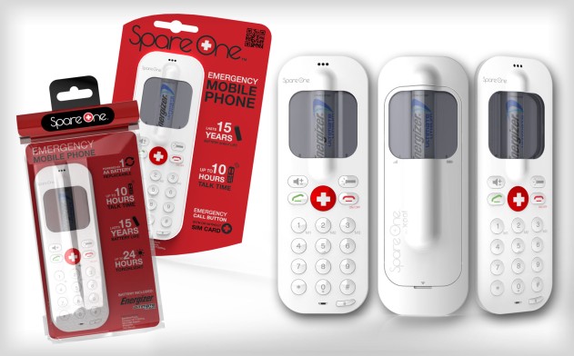 Image of Up to 63% off 1 or 2 SpareOne Emergency Mobile Phones with Waterproof Bags (2 Options)