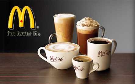 Image of $20 for 1 Month of McDonald's Premium Brewed Coffee Plus $1 off any Size McCafe Latte, Mocha, Cappuccino or New Real Fruit Smoothie for 2 Months (a $55 Value)