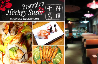 Image of $19 for a Sushi Feast for Two at Hockey Sushi in Brampton (a $55 Value)