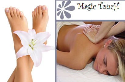 Image of $39 for a 60-Minute Relaxation Massage and a Traditional Pedicure from Magic Touch Massage and Spa (A $120 Value)