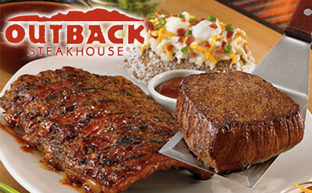 Image of $7.50 for $30 towards Dining at Outback Steakhouse -  Valid at Victoria St. Location Only 