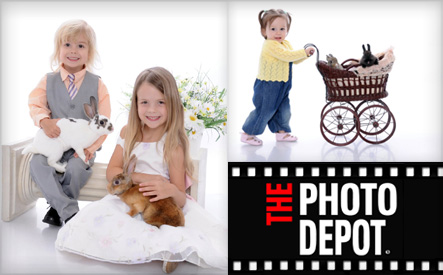 Image of $29 for a 30-Minute Children's Photo Shoot with Live Bunnies, including an 8x10 in. and Two 5x7 in. Prints from The Photo Depot (a $119 Value)