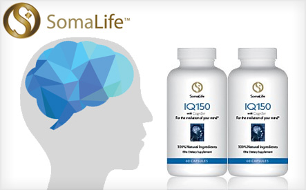 Image of $29 for 2 Bottles of IQ-150 Memory Enhancement Supplement from SomaLife (a $120 Value)