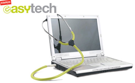 Image of $20 for a Computer Inspection and Virus Removal from Staples Easy Tech (a $108 Value) --  Choose from 7 Locations 