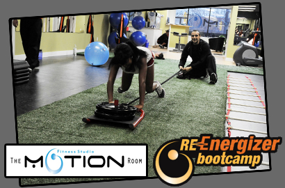 Image of $49 for One Month of Unlimited Re-Energizer Bootcamp and 12 Interactive Training Workout Sessions at The Motion Room