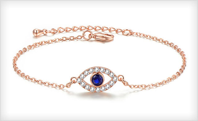 Image of $19 for an Adjustable Swarovski Evil Eye Bracelet - Shipping Included (a $119 Value)