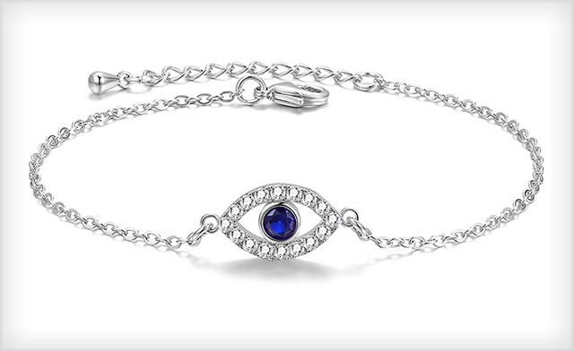 Image of $16.87 for an Adjustable Swarovski Evil Eye Bracelet - Shipping Included (a $119 Value)