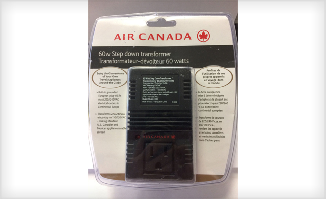 Image of $16.99 for an Air Canada 60W Step Down Transformer (a $49.66 Value)