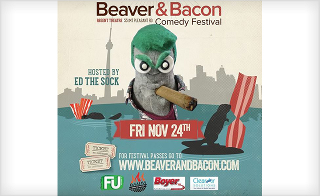 Image of Up to 59% off Tickets to the Beaver & Bacon Comedy Festival Hosted by Ed the Sock on Friday November 24, 2017