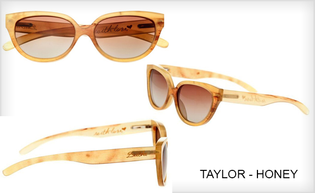 Image of Up to 87% off Bertha Real Buffalo-Horn Sunglasses