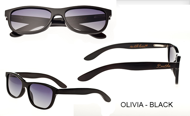 Image of Up to 87% off Bertha Real Buffalo-Horn Sunglasses