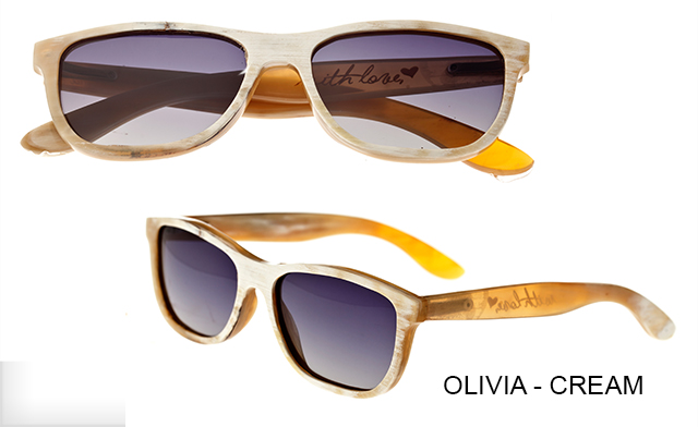 Image of Up to 87% off Bertha Real Buffalo-Horn Sunglasses