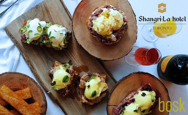 Image of 2-Course Benny Brunch with Access to the Mimosa Trolley for 1 or 2 inside the Shangri-La Hotel