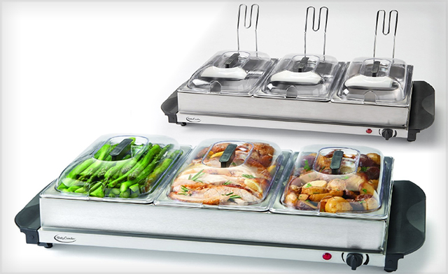 Image of $44 for a Betty Crocker 3-Tray Buffet Server (a $289 Value)