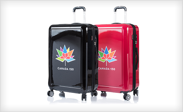 Image of $179 for a 3-Piece Canada 150 Hardside Spinner Luggage Set (a $700 Value)