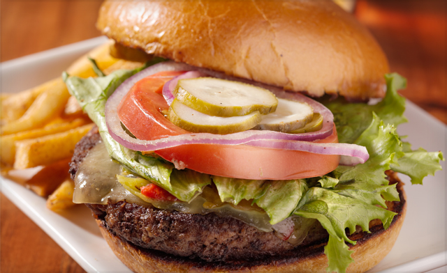Image of $6 for a Burger with Side or Caribbean-Style Pasta or Fettucini Alfredo in Oshawa (2 Options)