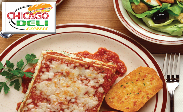 Image of $33 for a Hand Crafted Lasagna, Salad, Garlic Bread and 4 Pop Meal Deal for 4 People (a $55 Value)