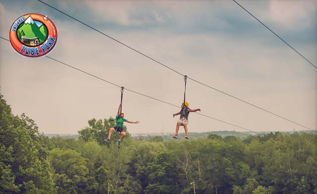 Image of $25 and Up for All Access Entertainment with Zip Lining Passes at Chicopee Tube Park (up to a $103 Value)