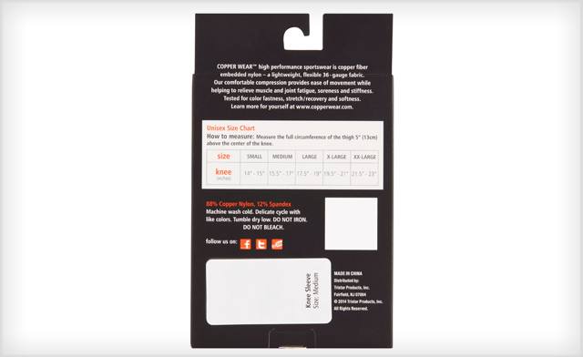 Image of $9 for an As Seen on TV Copper Wear Knee Sleeve (a $51.83 Value)