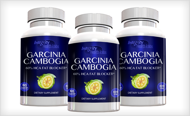 $25 for 3 x 60-Capsule Bottles of Garcinia Cambogia Supplements (a $100