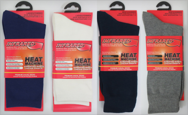 Image of $12 for 2 pairs of Thermal Socks from Heat Machine (2 Options)