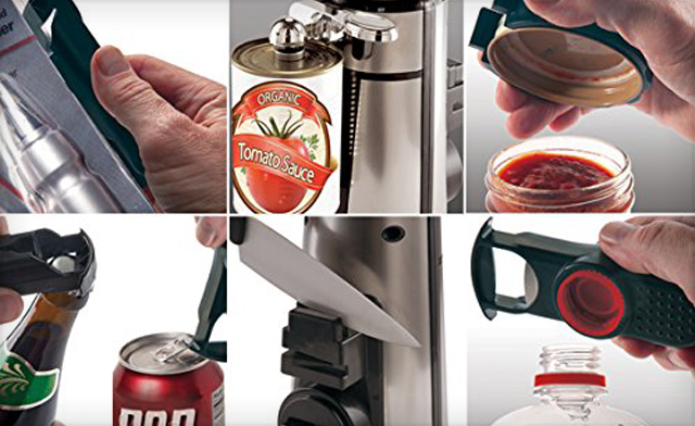 24 For The Sharper Image 7 In 1 Stainless Electric Can Opener An 89 Electric Can Opener 1219502 2135932 Regular