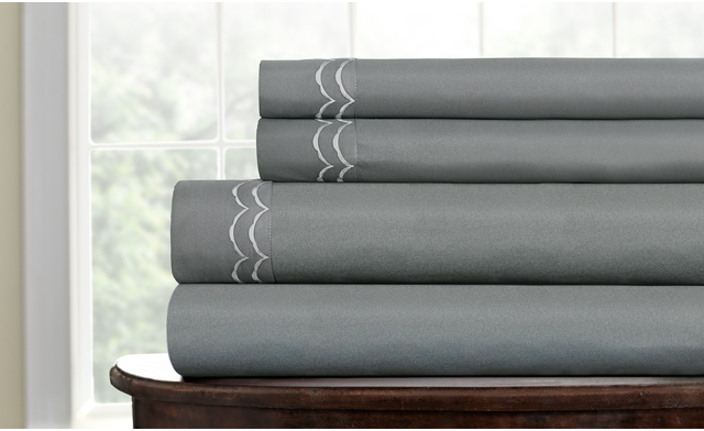 Image of $39 for an Embroidered Microfiber Sheet Set (a $119 value) - Shipping Included