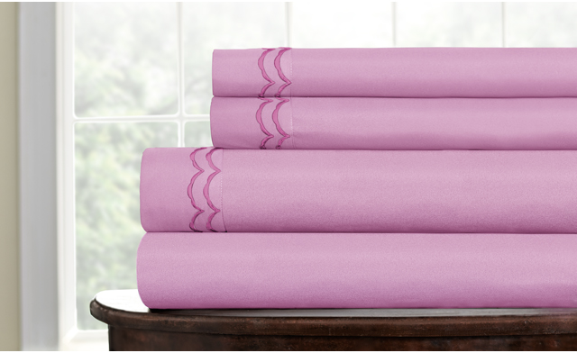 Image of $39 for an Embroidered Microfiber Sheet Set (a $119 value) - Shipping Included