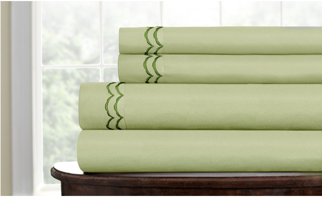 Image of $39 for an Embroidered Microfiber Sheet Set (a $119 value) - Shipping Included