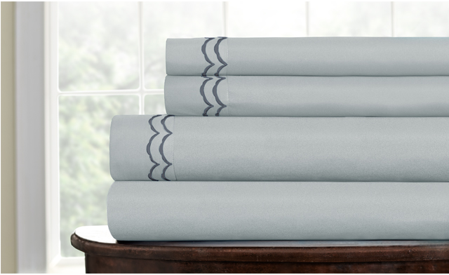 Image of $39 for an Embroidered Microfiber Sheet Set (a $119 value) - Shipping Included