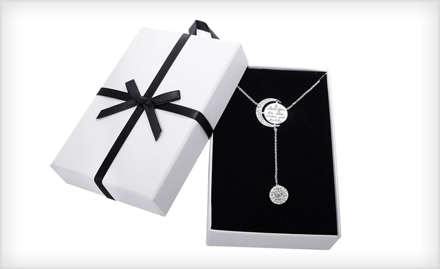 Image of $25 for an Engraved To The Moon and Back Y Necklace - Shipping Included (a $106 Value)