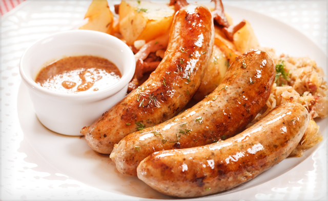 Image of $40 for 10 lb of Cooked Bratwurst Sausages (a $70 Value)