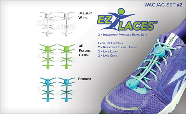 Image of $19 for 3 Pairs of EZLACES (a $35 Value)