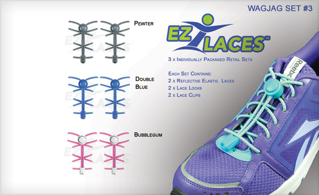 Image of $19 for 3 Pairs of EZLACES (a $35 Value)