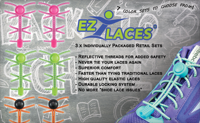 Image of $19 for 3 Pairs of EZLACES (a $35 Value) - Shipping Included