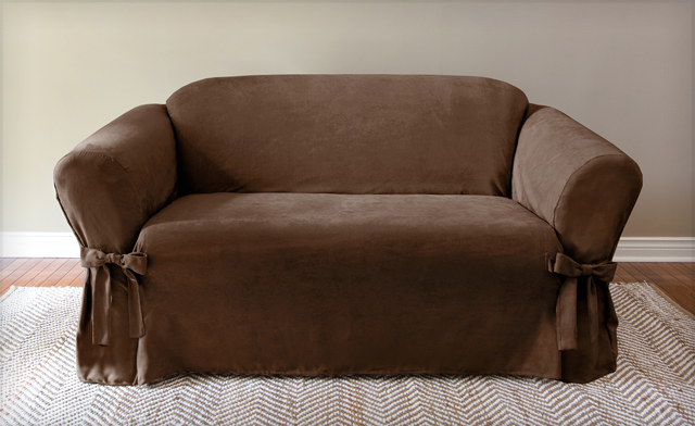 Up To 41 Off A Faux Suede Sofa Slipcovers